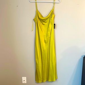 Express satin slip dress